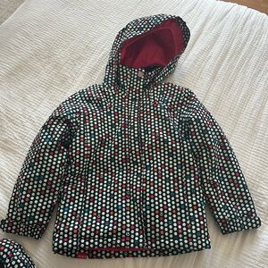 Roxy Kids Polka Dot Jacket - Black and Red